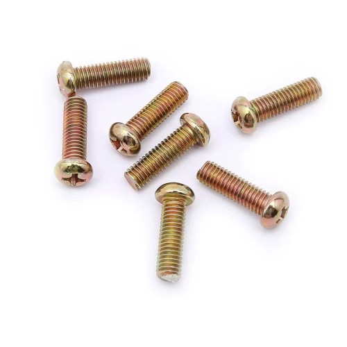 镀彩圆头十字机螺丝盘头半圆头开关盒螺钉