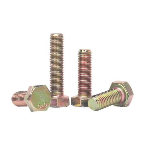 镀彩螺丝外六角镀锌螺杆